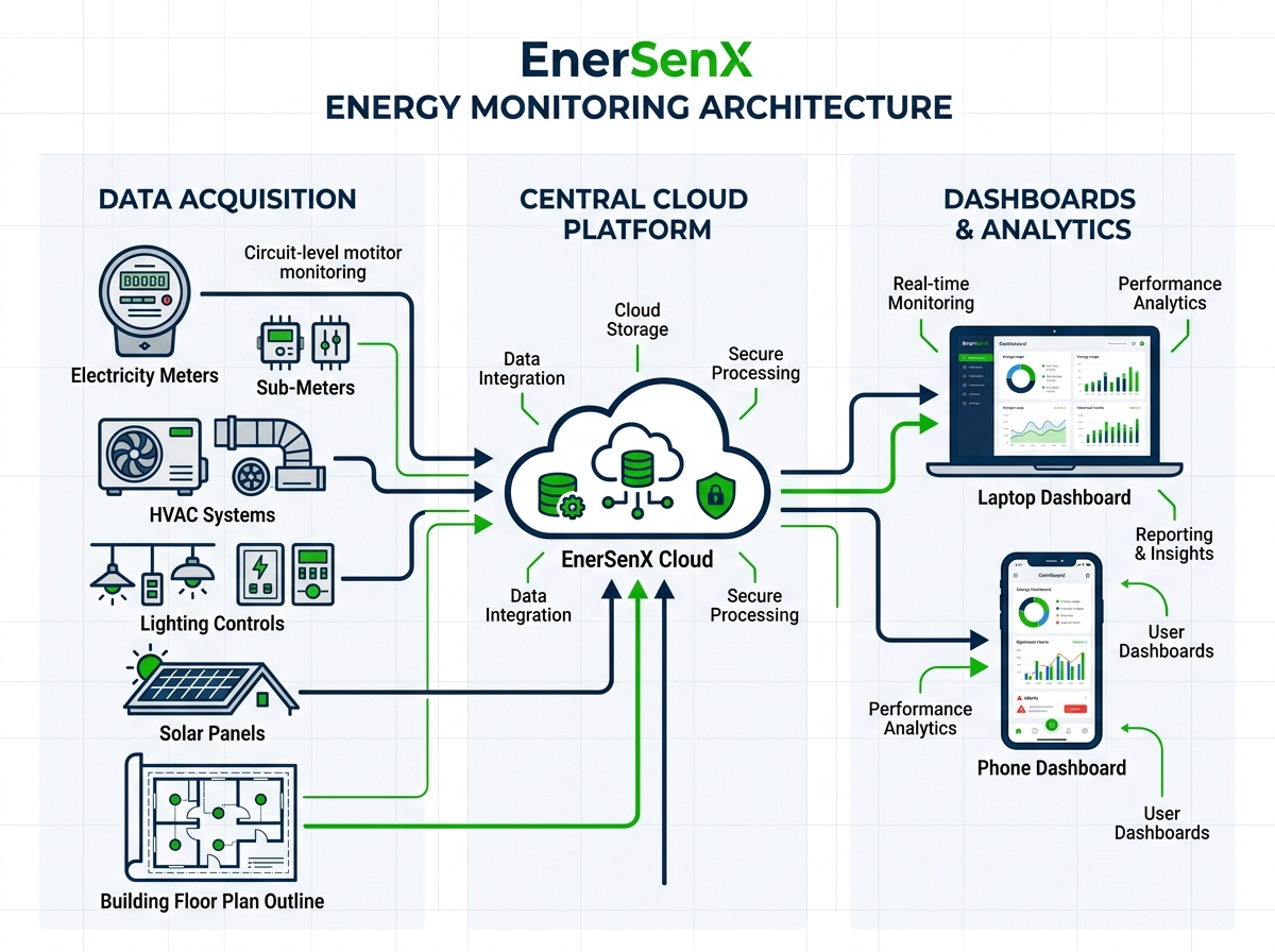 EnerSenX Smart Building Energy Infrastructure & M&V Analytics