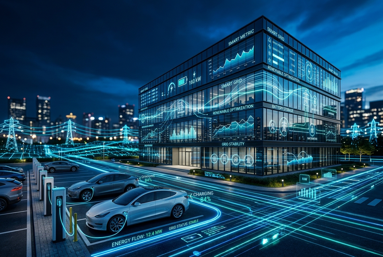 EnerSenX Powers Commercial EV Charging Hub